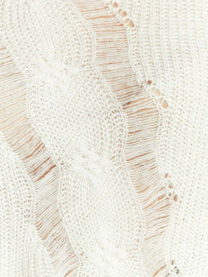 Cutout Baggy Knit Sweater