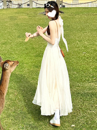 Dreamy Halter Neck Maxi Dress