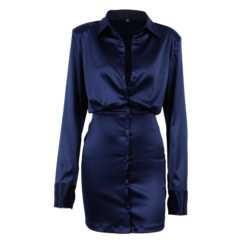 Anna Love Mini Dress - Blue