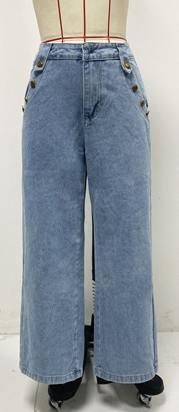Frenzy Denim Flared Jeans - Blue