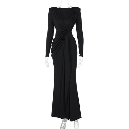 Gracing Date Bodycon Dress - Black