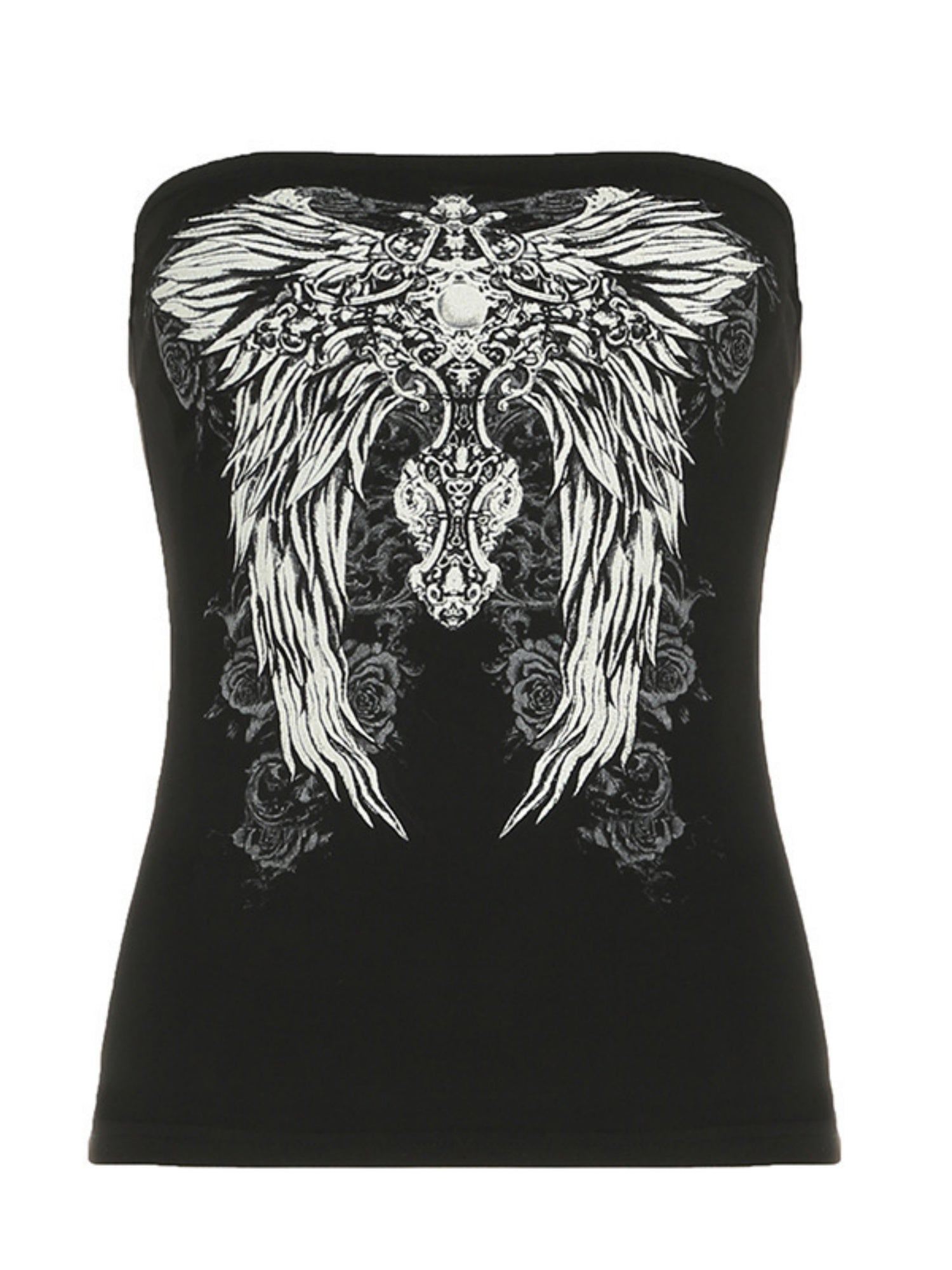 Wing Print Strapless