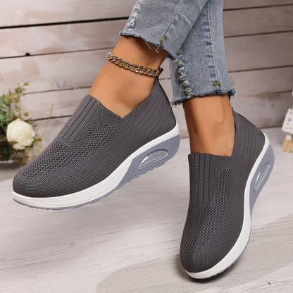 Women's Orthopedic Slip-On Trainers – Comfortable Support Sneakers