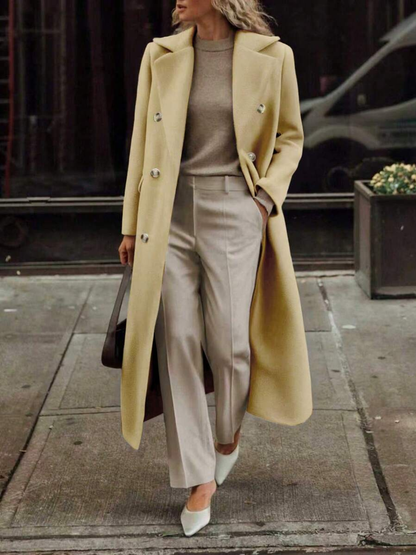 Classic Wool Double Breasted Coat