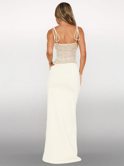 Stella Maxi Dress - Apricot