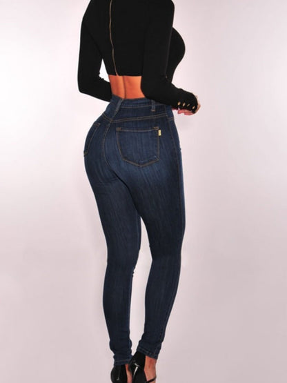 Stretch High-waisted And Slimming Pencil Pants Jeans