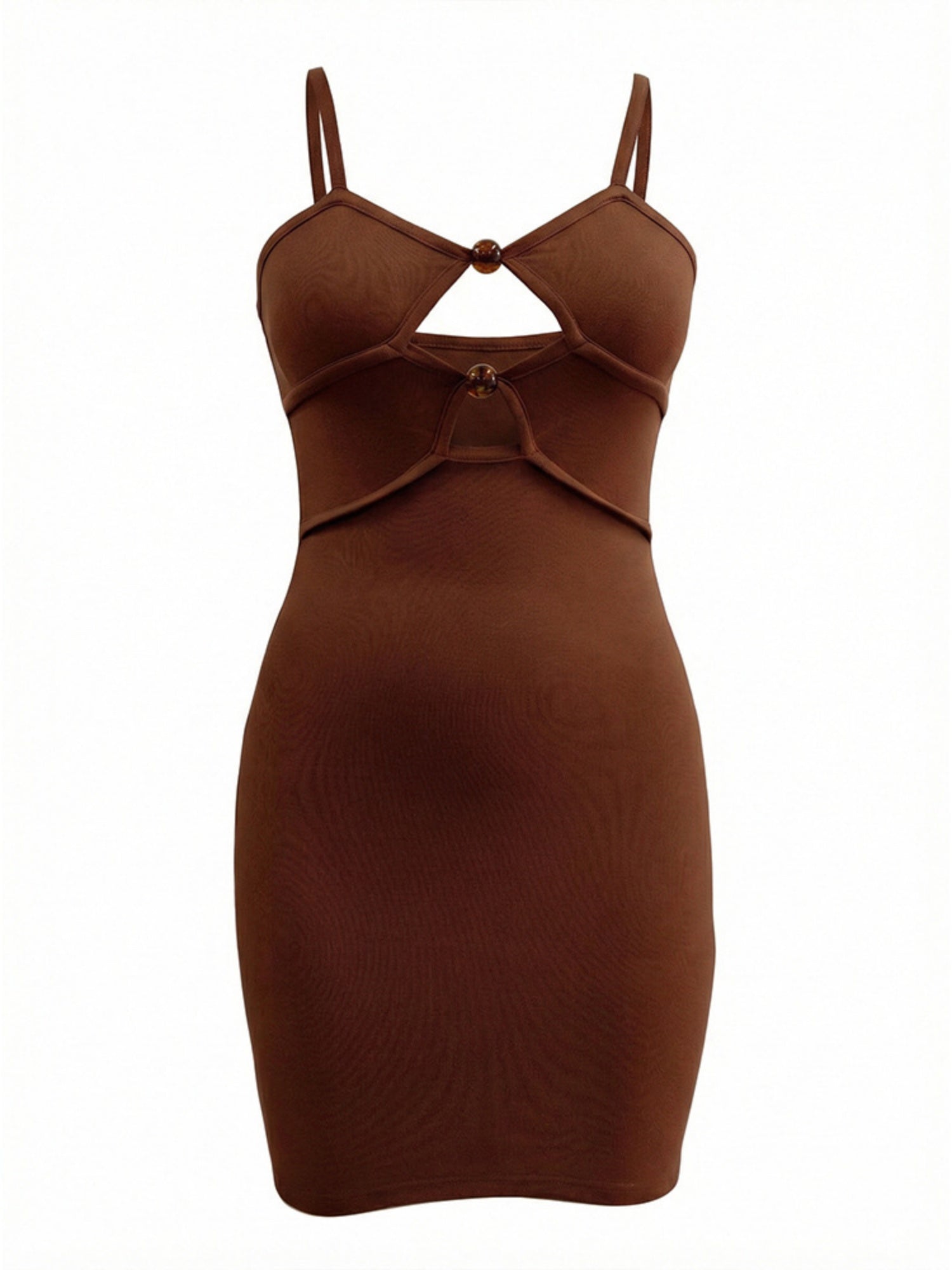 Hollow Out Slim Fit Hip Body Spaghetti Strap Backless Mini&Short Dresses