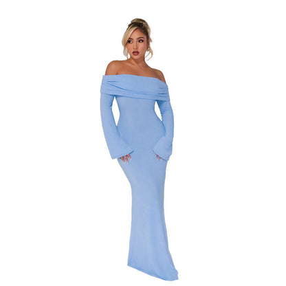 Vision Bodycon Dress-Blue
