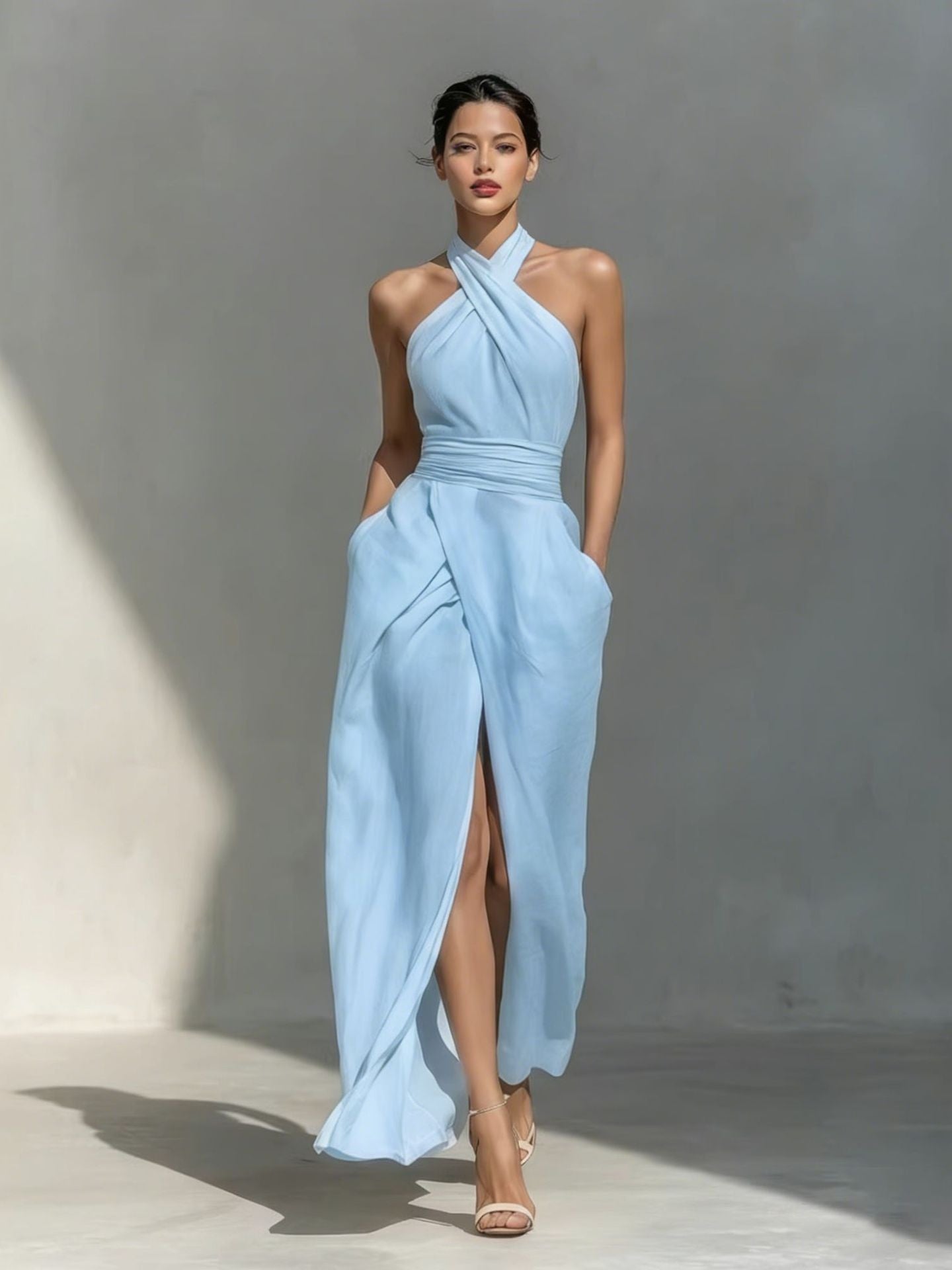 Sleeveless Elegant Slim-fit Long Dress