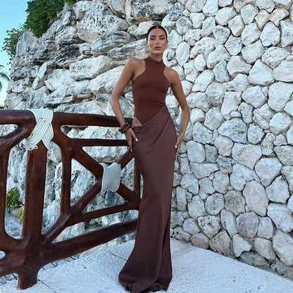 Coco Maxi Dress - Brown