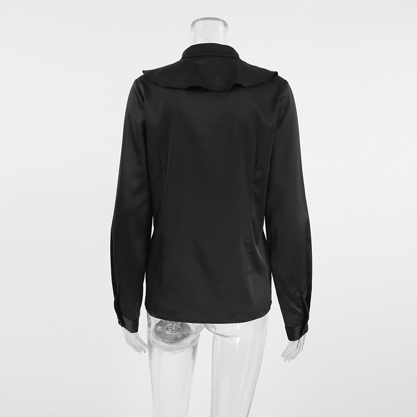 Rufflina Top-Black