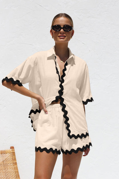 Usher Co-ord - Apricot