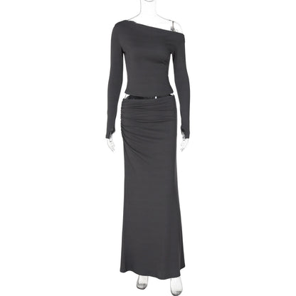 Dark Angel Co-ord  - Dark Grey