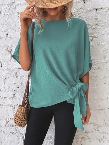 Batwing Sleeve Loose Casual Short-sleeved T-shirt