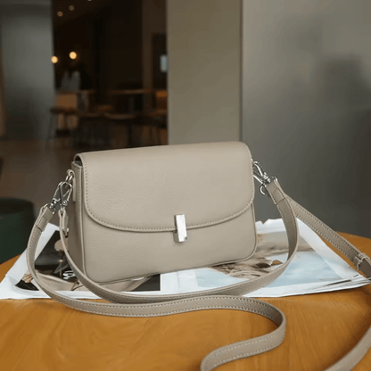 Atelier Leather Shoulder Bag | Small Square Underarm, Cowhide, Zip Closure