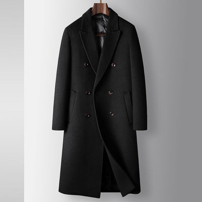 Maison Wool Blend Double-Breasted Overcoat | Autumn Winter