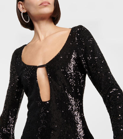 Glimmer Mini Dress - Black