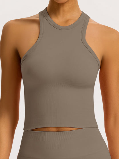 Seamless Tights T-back Fitness Exercise Yoga Tank Tops
