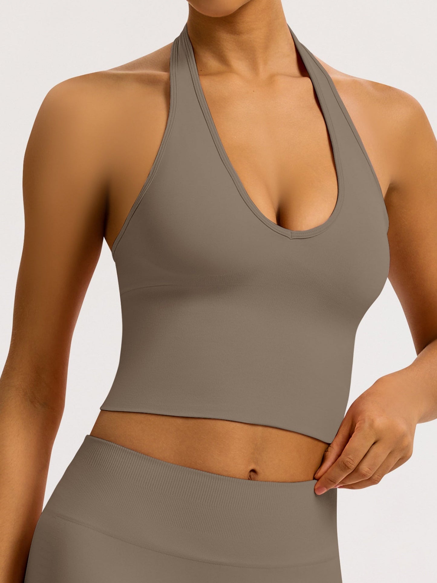 Seamless Quick-drying Halter Neck Beautiful Back Exercise And Fitness Yoga Tank Top