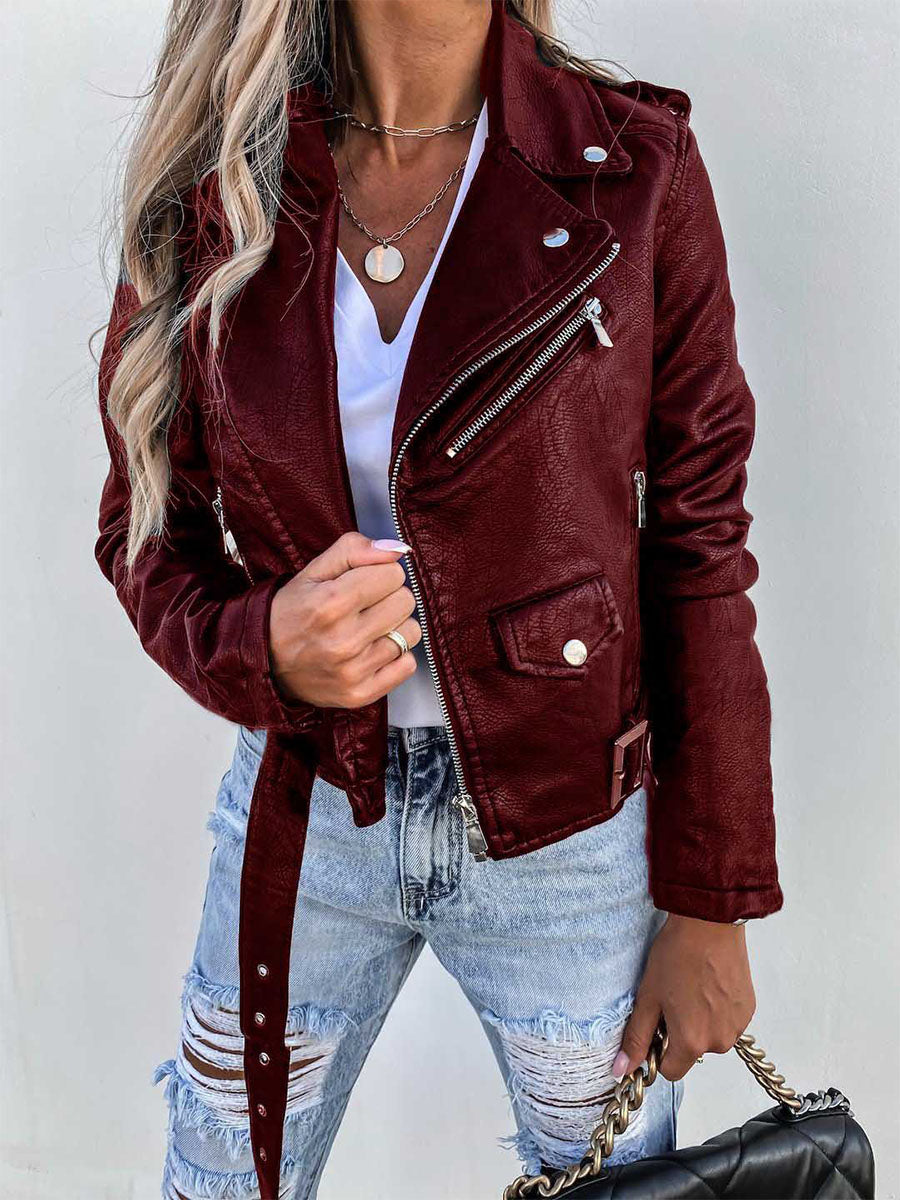 Classic City Chic Leather Jacket