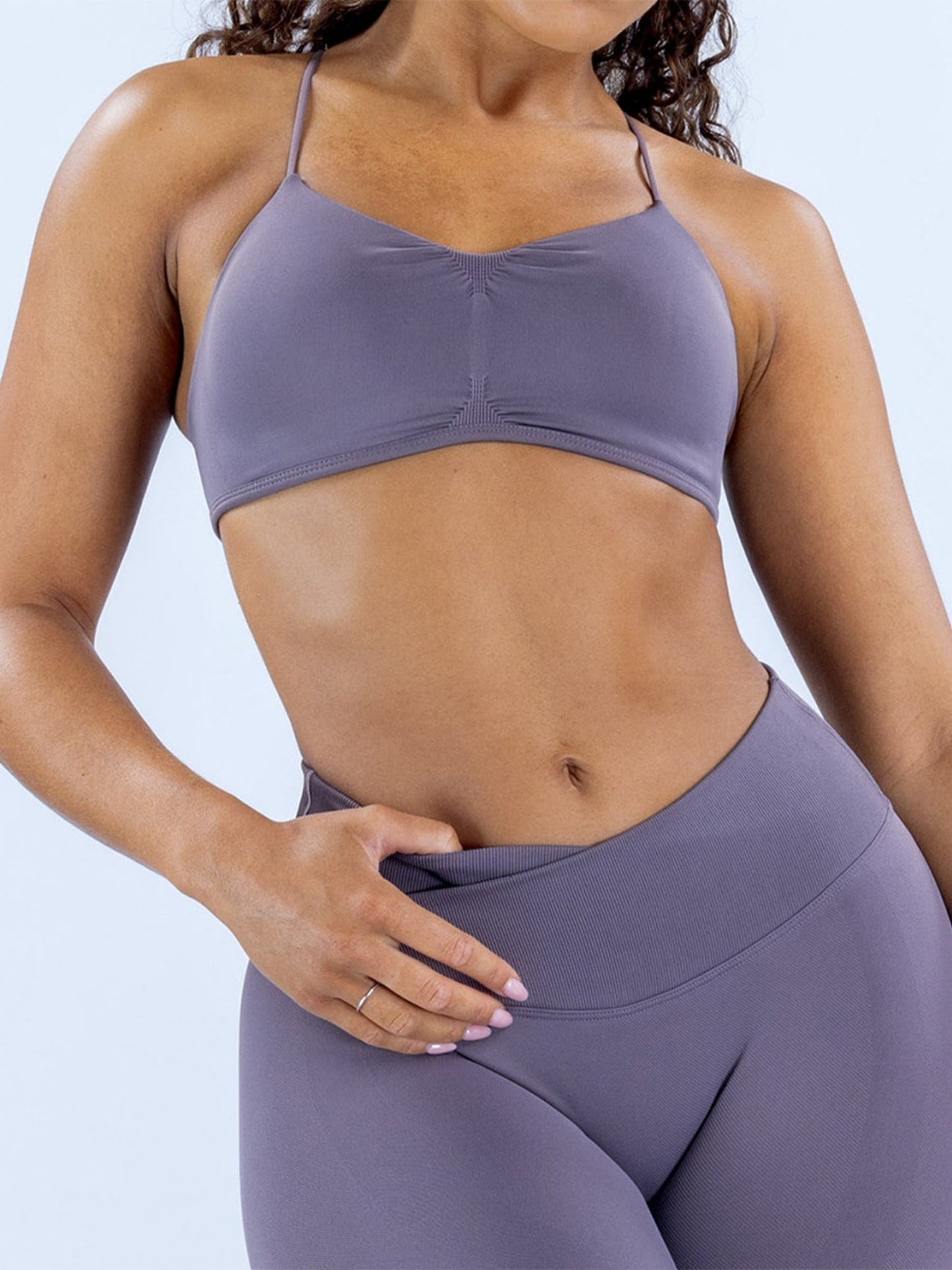 Seamless High Elasticity Thin Shoulder Back Cross Strap Exercise And Fitness Yoga Tank Top