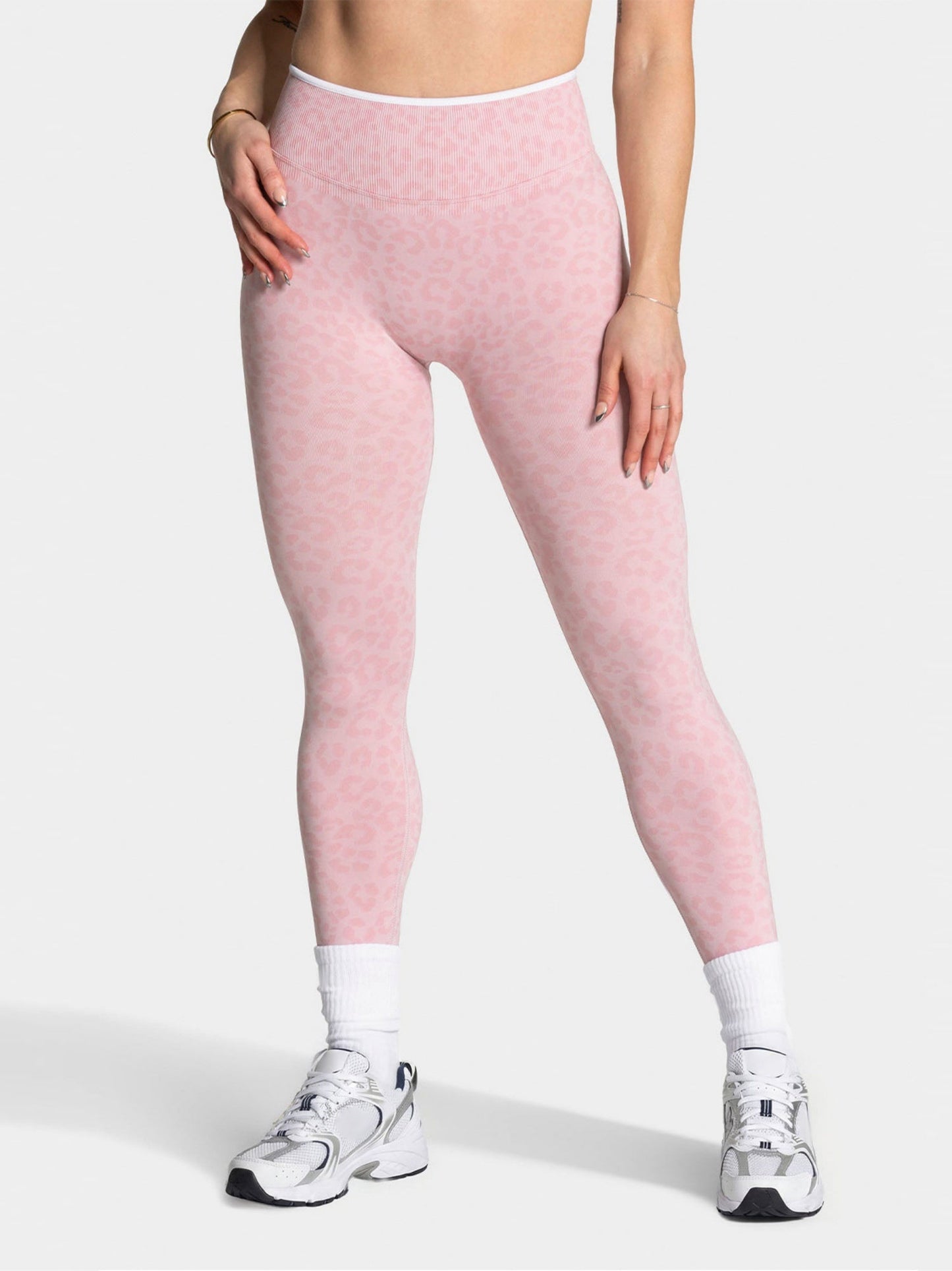 Leopard Print Seamless Abdomen Tight Yoga Fitness Pants