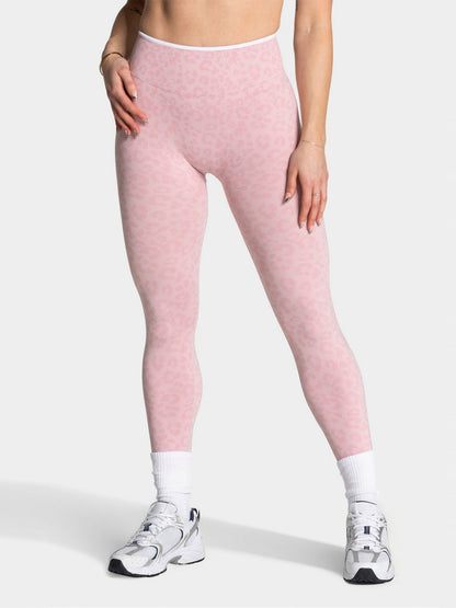 Leopard Print Seamless Abdomen Tight Yoga Fitness Pants