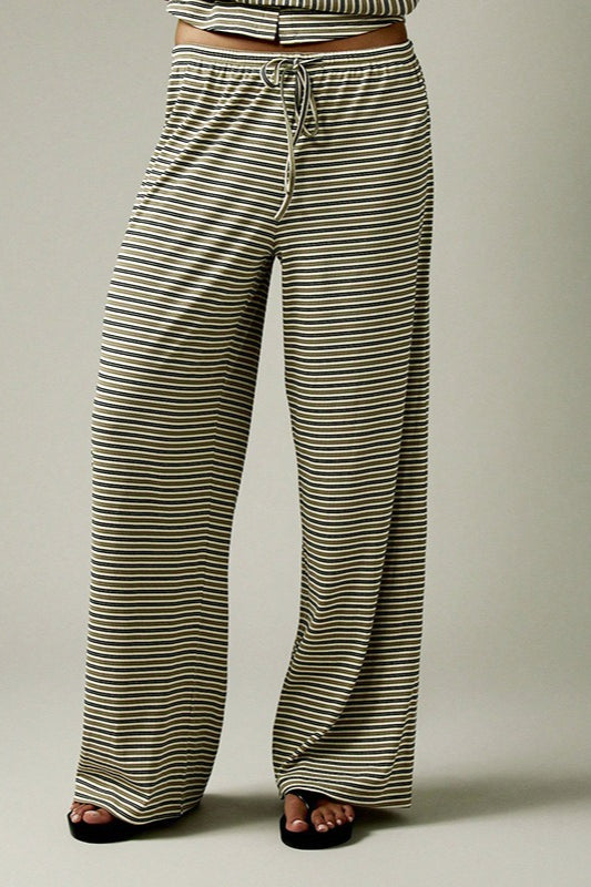 | Stripe Button Cord Two Piece Set