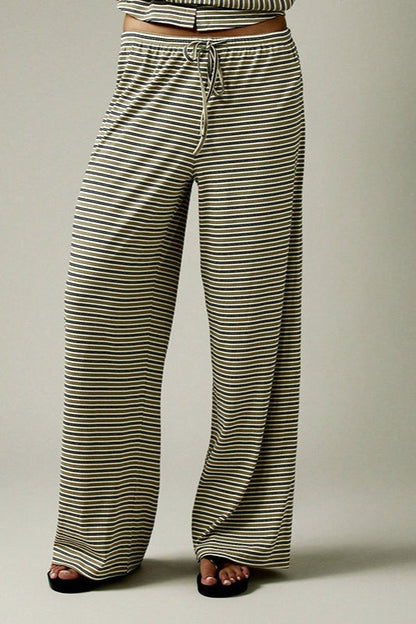 | Stripe Button Cord Two Piece Set