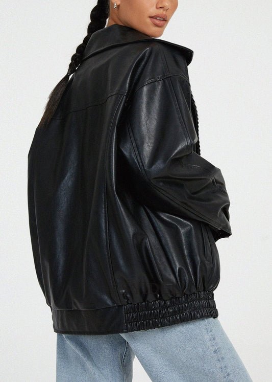 Women's Leather Jacket â_?Locomotive-InspiRed Style