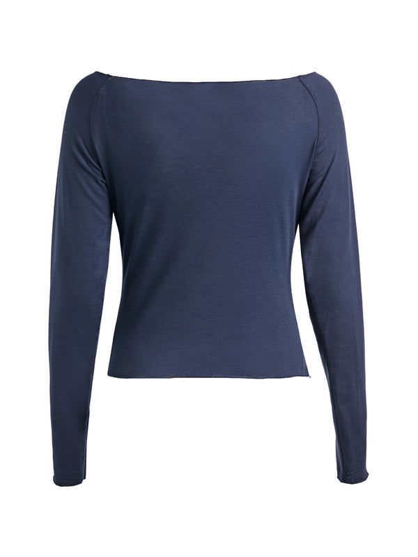 Lilac Y2K Long Sleeve Tee