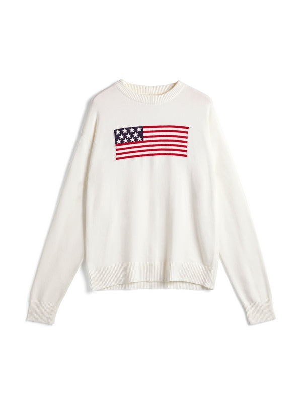 Retro Flag Jacquard Sweater