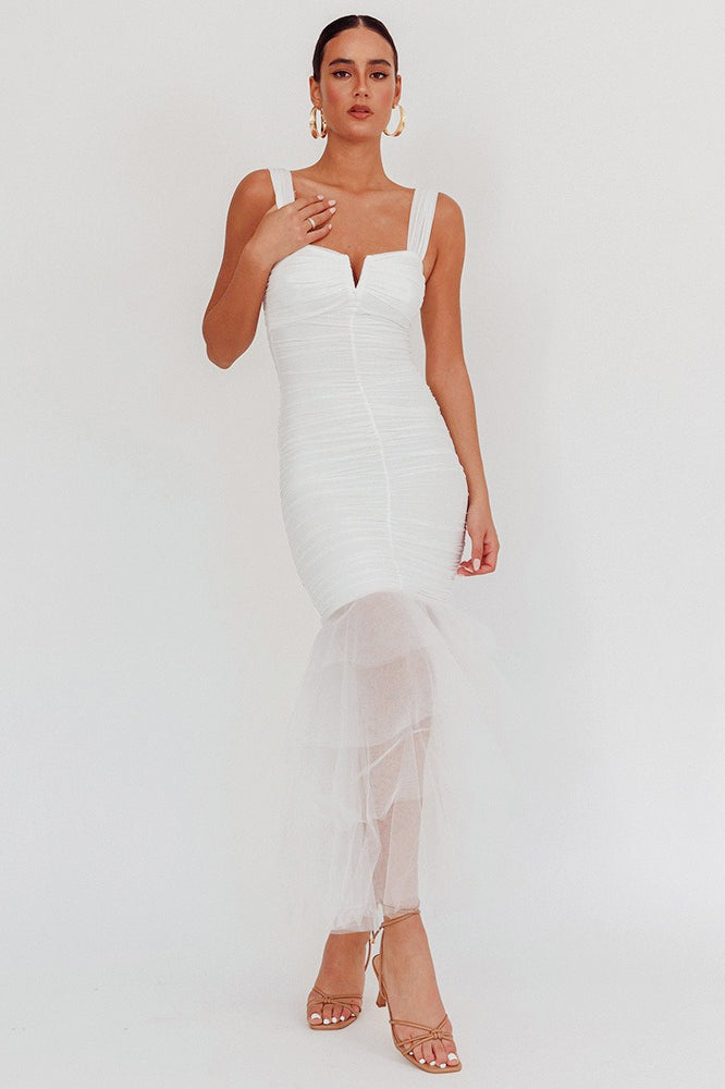 Panel Detail Bodycon Slip Dress