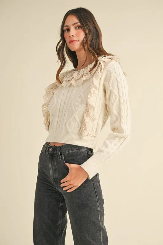 MABLE Lace Sweater