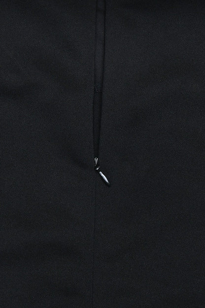 Boat Neck Draped Waist Metal Brooch Detail Side Sash Mini Dress