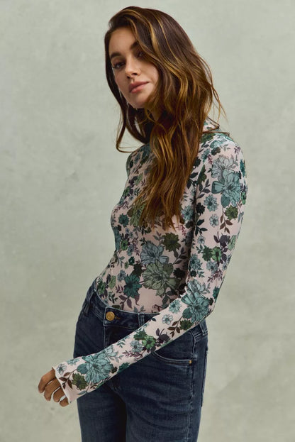 Poppy Mesh Top