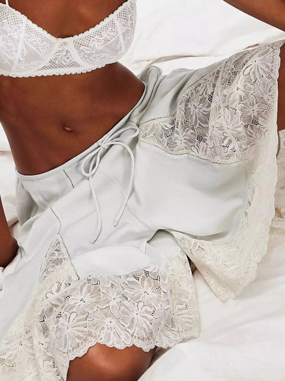 Teddi Drawstring Lace Shorts