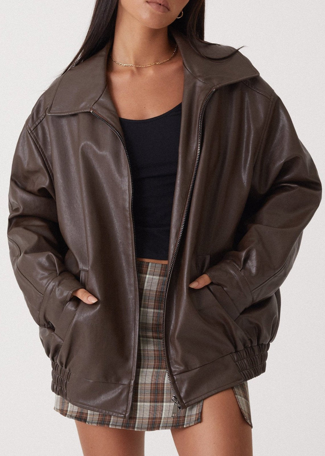 Women's Leather Jacket â_?Locomotive-InspiRed Style