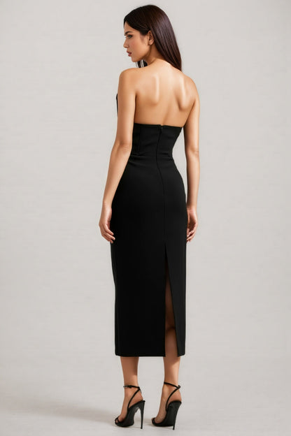 Floyd Strapless Crystal Embellished Midi Dress