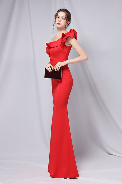 Off Shoulder Mermaid Maxi Party Dress