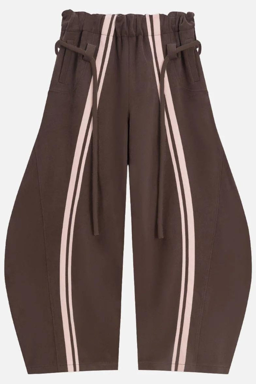Tie Waist Relaxed Wide Leg Long Pants