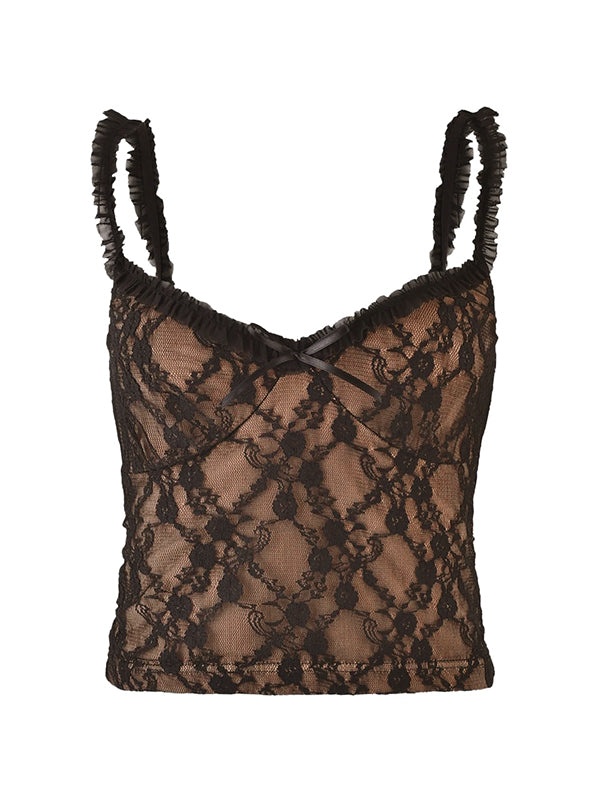 Lace Backless Cami Top