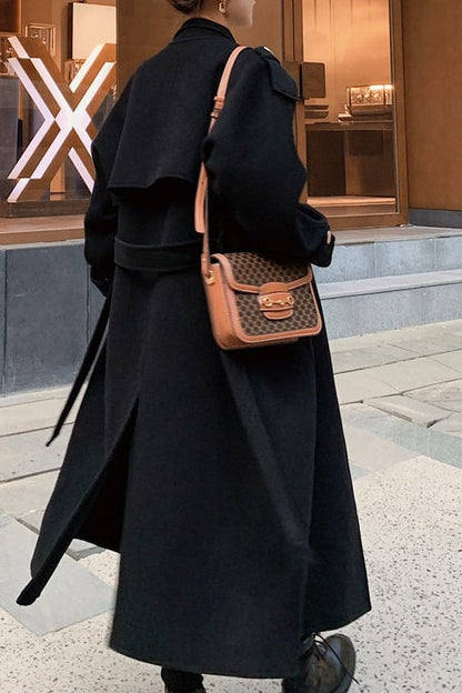 Oversized Double Breasted Overcoat