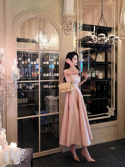 Blush Pink Elegant Maxi Dress – High-Class Birthday & Formal Look
