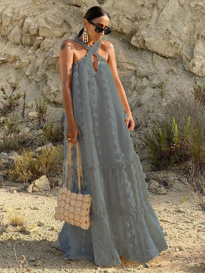 Sleeveless Maxi Dress Casual Oversized Floor Length Dress
