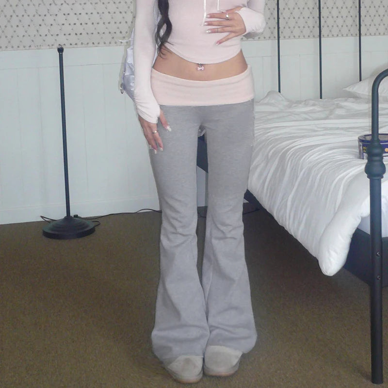 Low Waist Flared Sweat Pant