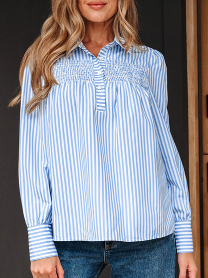 Heather Smocked Top