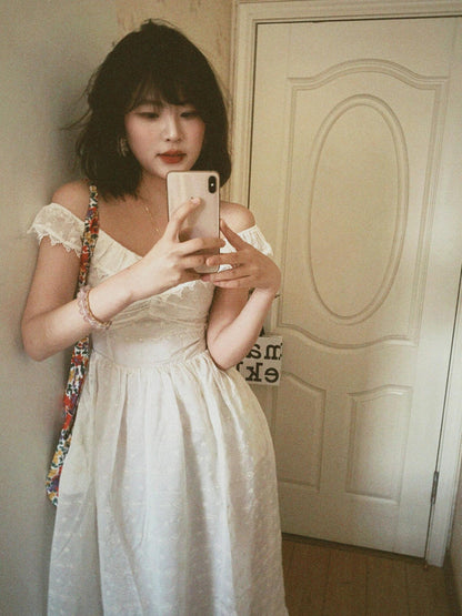 White Embroidered Lace Maxi Dress – Dreamy Beach Getaway Look