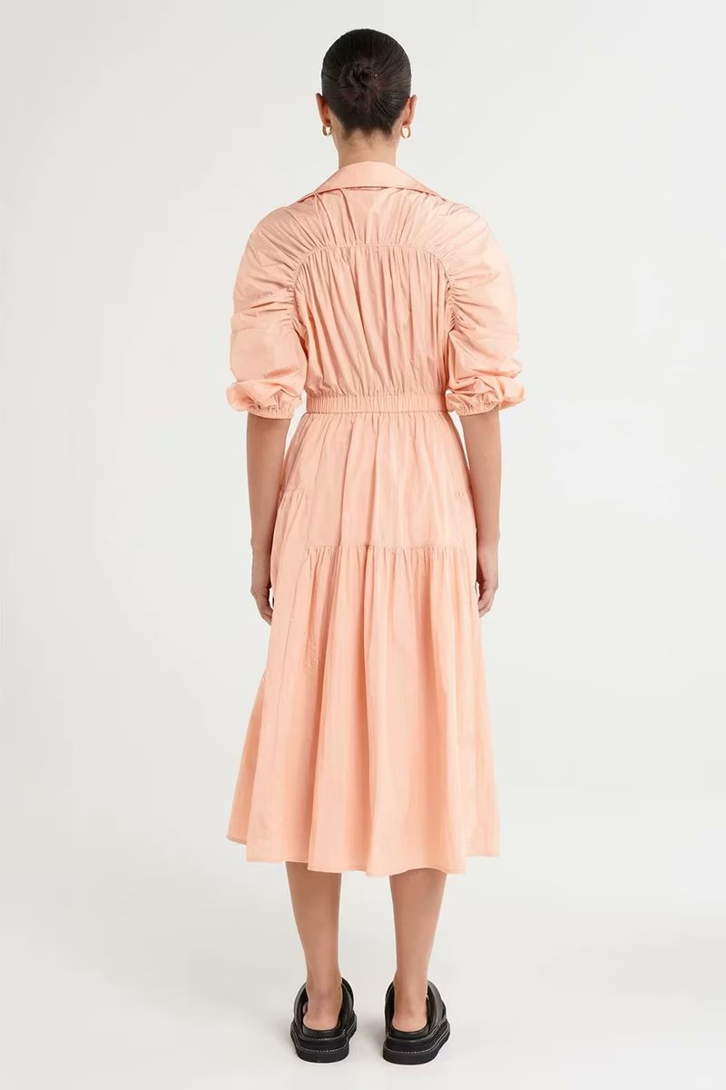 Summer Sexy Hollow Out Cutout V Neck Midi Dress Women – Lightly Mature Design