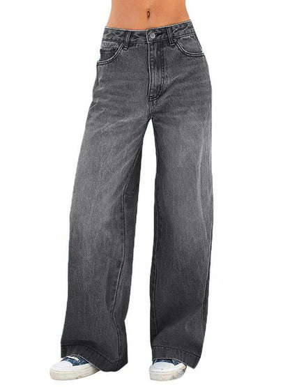Washed Vintage Blue Versatile Boyfriend Jeans
